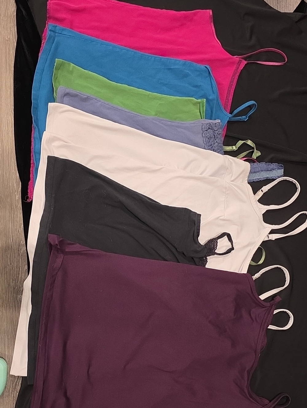 Mixed Color Spaghetti Strap Tank Top Lot - 8